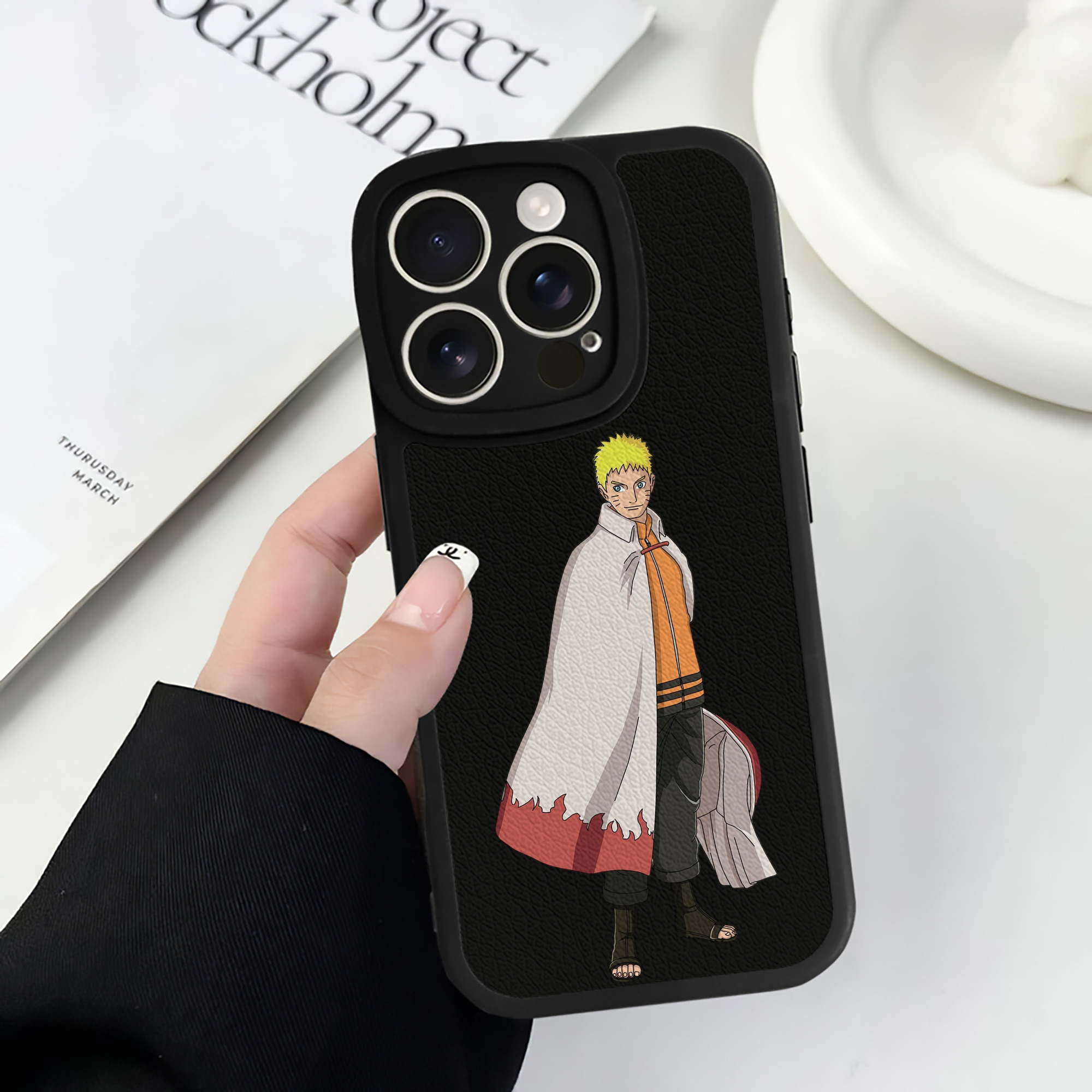 （画像用） NARUTO -ナルト- うずまき ナルト Uzumaki Naruto 【iPhone 16シリーズ対応】シリコンスマホケース（レザー調） 材質：シリコン